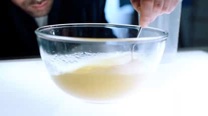 Cocoa Butter in a Mixing Bowl for Warhol's Milk Punch