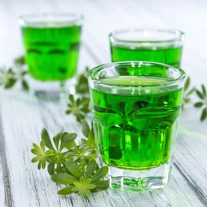 green mint liqueur