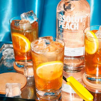 absolut apeach with iced tea