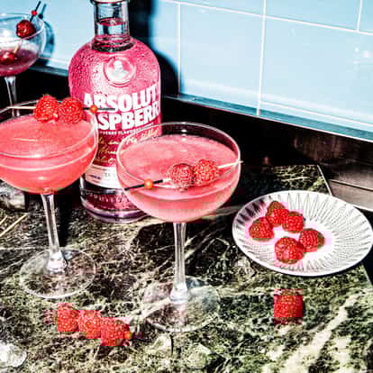 Cosmopolitan cocktail variation - the Absolut Raspberri Cosmopolitan.