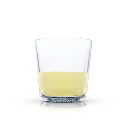 Absolut Raspberri Sour in a rocks glass with low fill on white background
