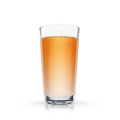 Absolut Red Tea served in a highball glass on white background