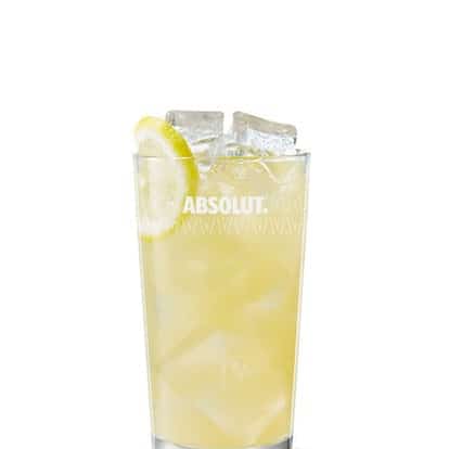 absolut vanilia with cloudy apple juice