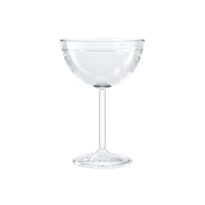 B.V.D. served in a coupe glass on white background