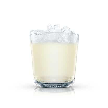 Bon Jour Paris in an Absolut rocks glass with crushed ice