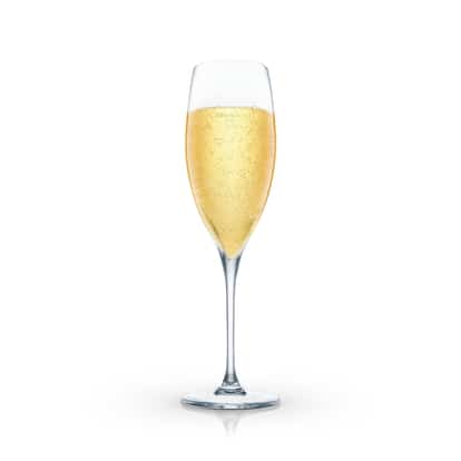 Caribbean Royale in a champagne flute on white background