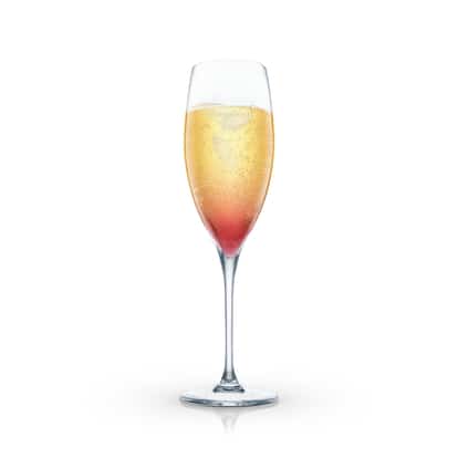 Champagne Noyaux in a champagne flute