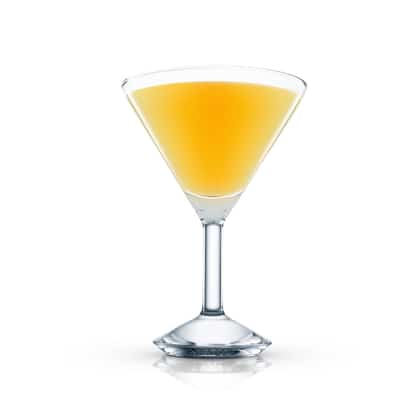 Cheeky Monkey in a martini glass on white background