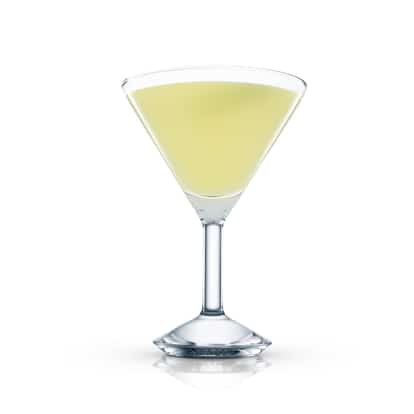 Chinatown in a martini glass on white background