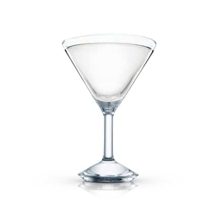 Cross Bow in a martini glass on white background