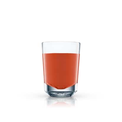 Devil's Breath served in a rocks glass on white background