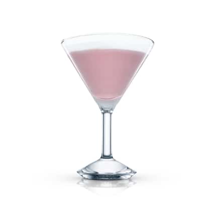 Eagle served in an Absolut martini glass on white background
