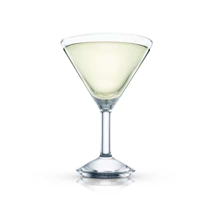 Emerson in a martini glass on white background
