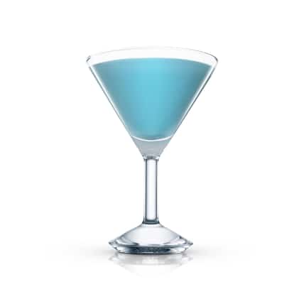 Everton Blue in a martini glass on white background