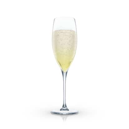 Faux 75 in a champagne flute centered on white background