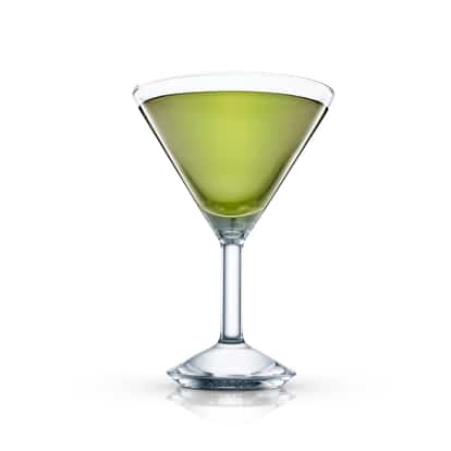 Hague in a martini glass on white background