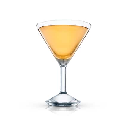 Haig Special served in a stemmed martini glass on white background