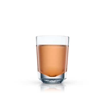 Katinka in a rocks glass on white background