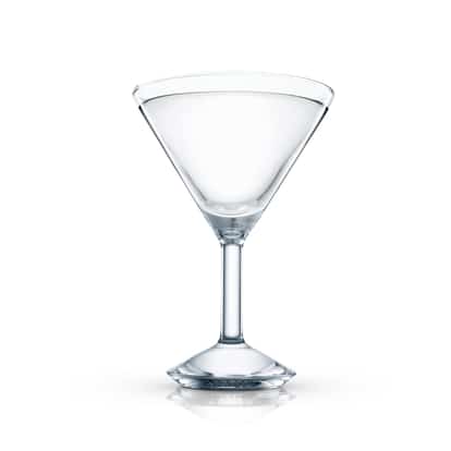 Mah-jong in a martini glass on white background