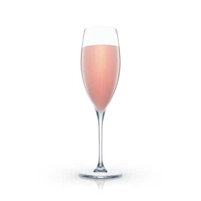 Ocho Rios in a champagne flute on white background