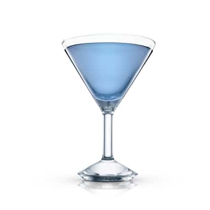 Raquel in a martini glass on white background