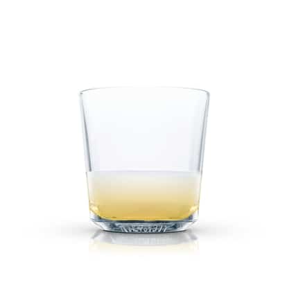 Royal Fizz in an Absolut rocks glass on white background