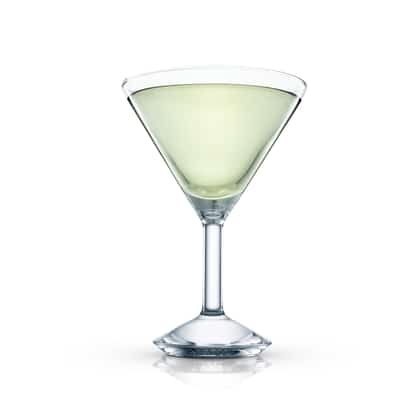 San Martin in a martini glass on white background