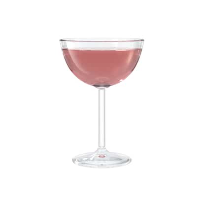 Simon served in a coupe glass on white background