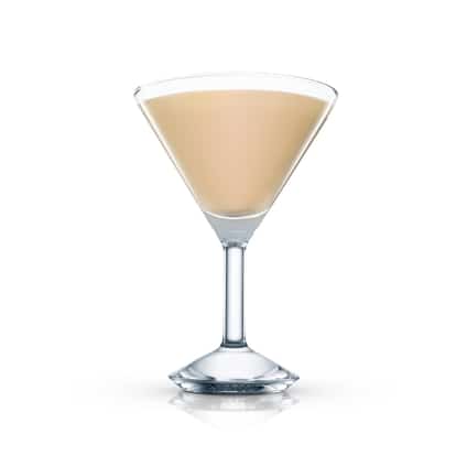 The Wibble in a martini glass on white background