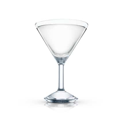 Torpedo served in a martini glass on white background