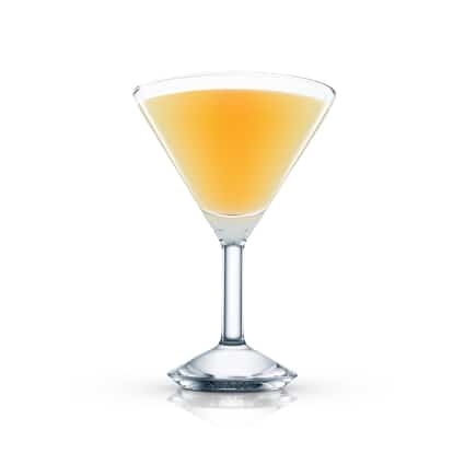 Will Rogers in a martini glass on white background