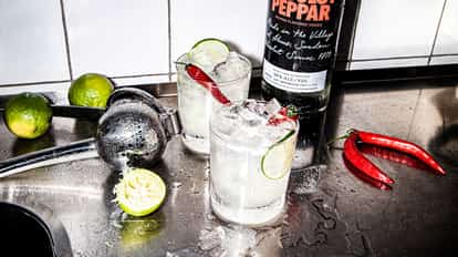 absolut peppar soda
