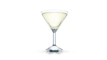 Corpse Reviver No 3 in a martini glass on white background