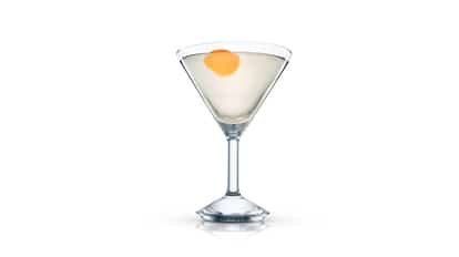 la Manga in a martini glass with a citrus twist