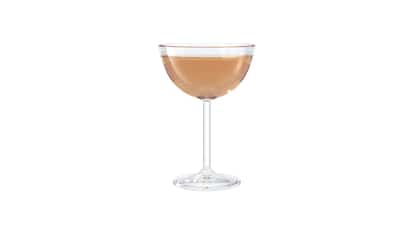 Royal Clover Club in a coupe glass on white background