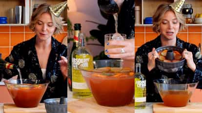 Spiced Cosmo Punch – a punch spin on a Cosmopolitan cocktail.